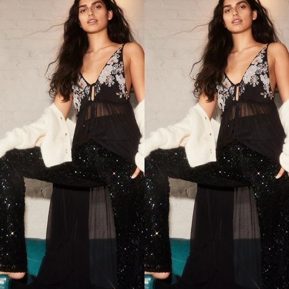 Free People Secret Garden Maxi Top